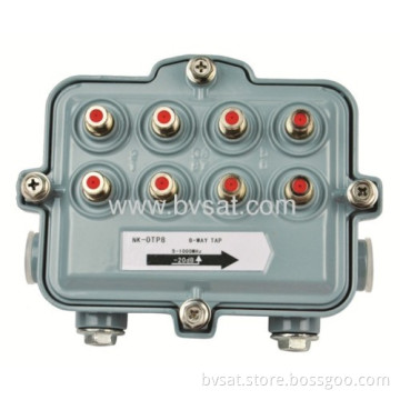 8 Way 5-1000 Mhz Waterproof Catv Trunk System Tap 